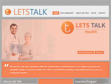 Tablet Screenshot of letstalksurveys.com